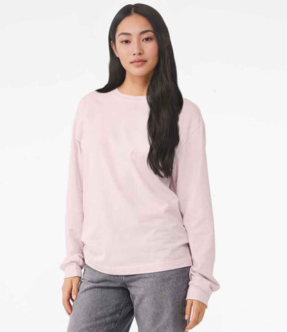Bella+Canvas Canvas Unisex Heavyweight Long Sleeve Boxy T-Shirt Soft Pink