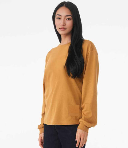 Bella+Canvas Canvas Unisex Heavyweight Long Sleeve Boxy T-Shirt Toast