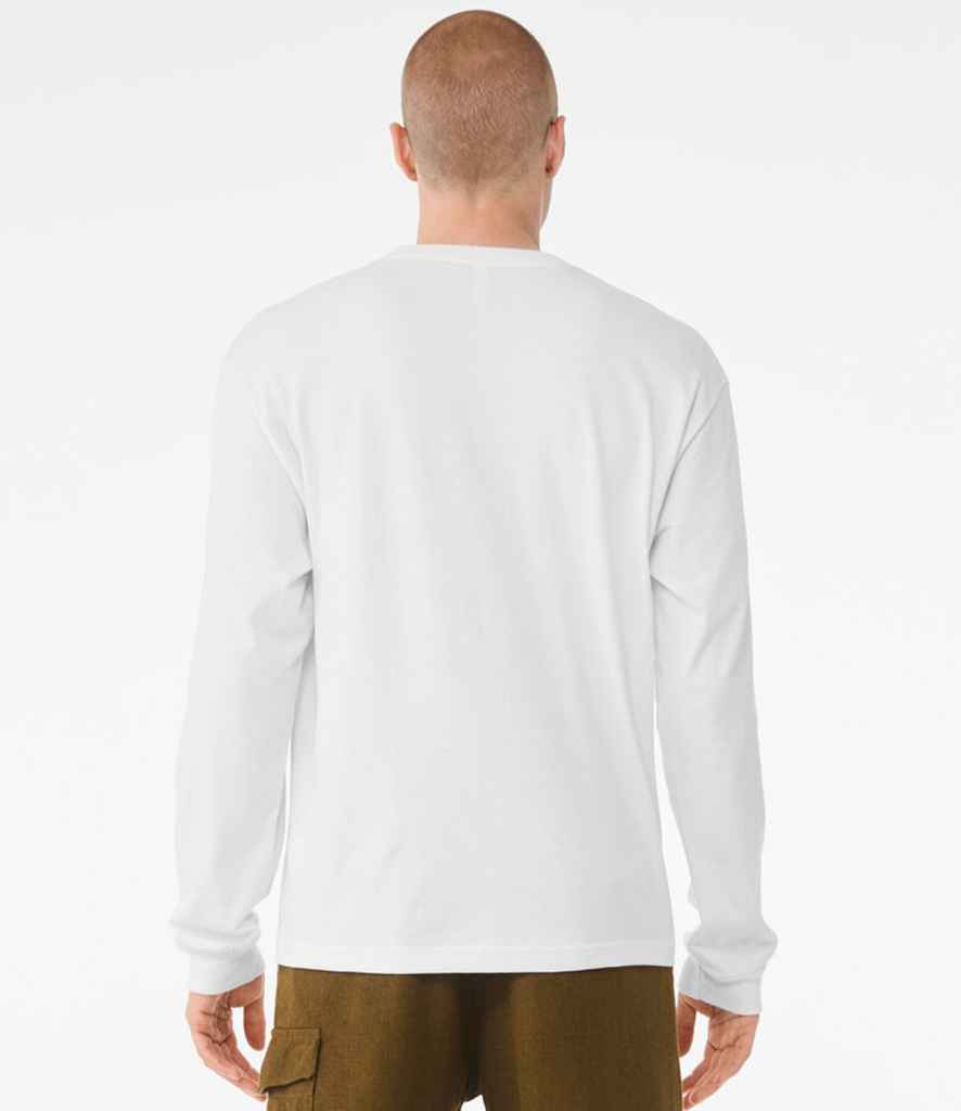 Bella+Canvas Canvas Unisex Heavyweight Long Sleeve Boxy T-Shirt White