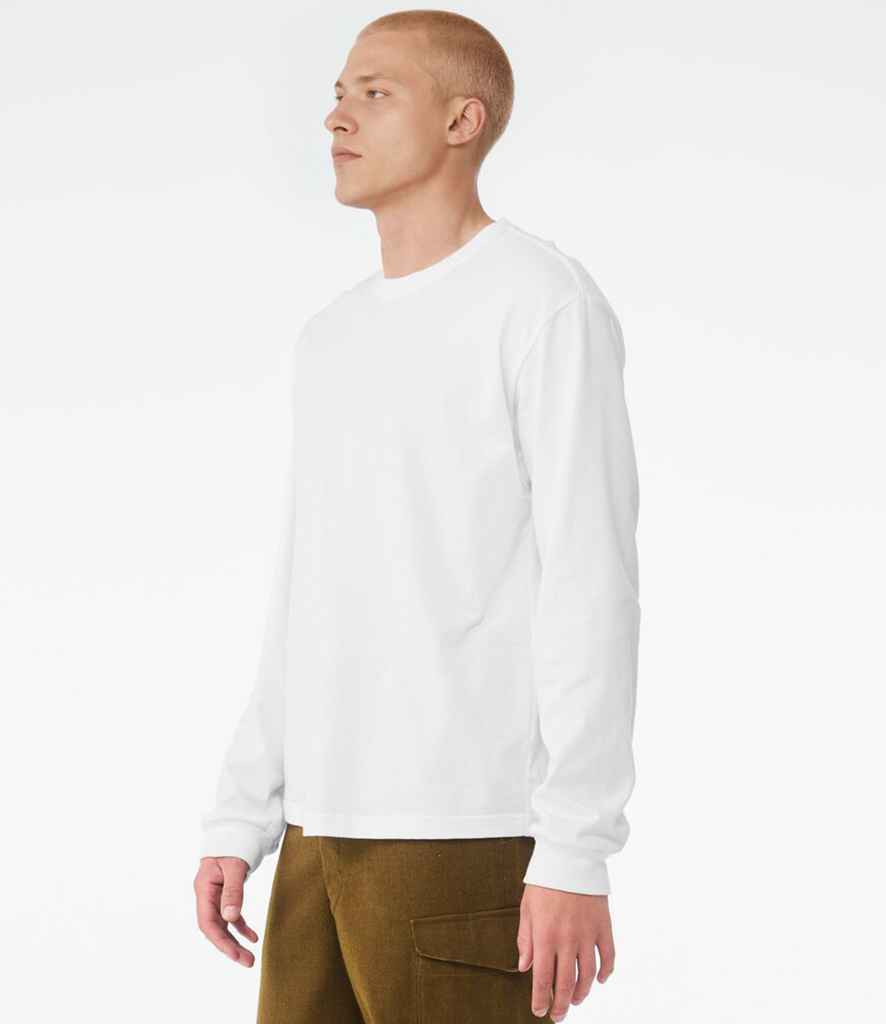 Bella+Canvas Canvas Unisex Heavyweight Long Sleeve Boxy T-Shirt White