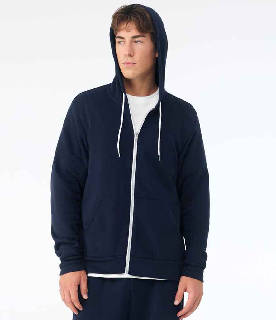 Bella+Canvas Canvas Unisex Full Zip Hoodie Navy