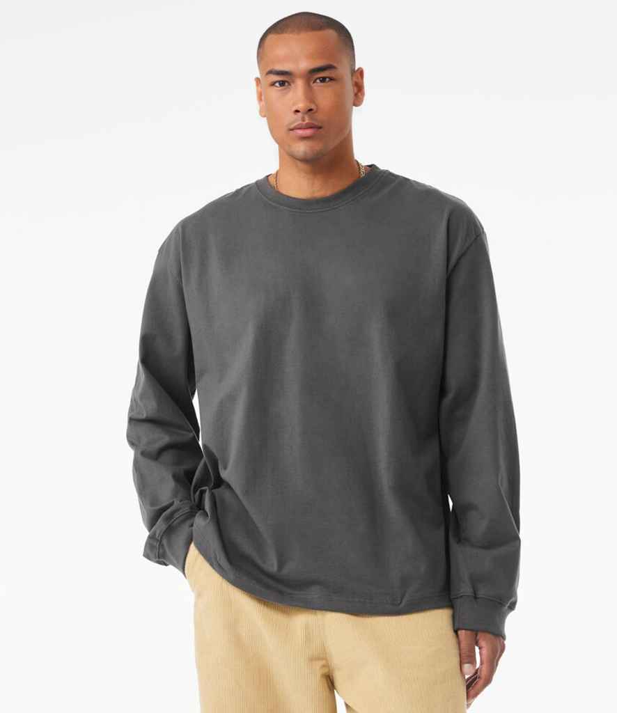 Bella+Canvas Canvas Unisex Heavyweight Long Sleeve T-Shirt Asphalt