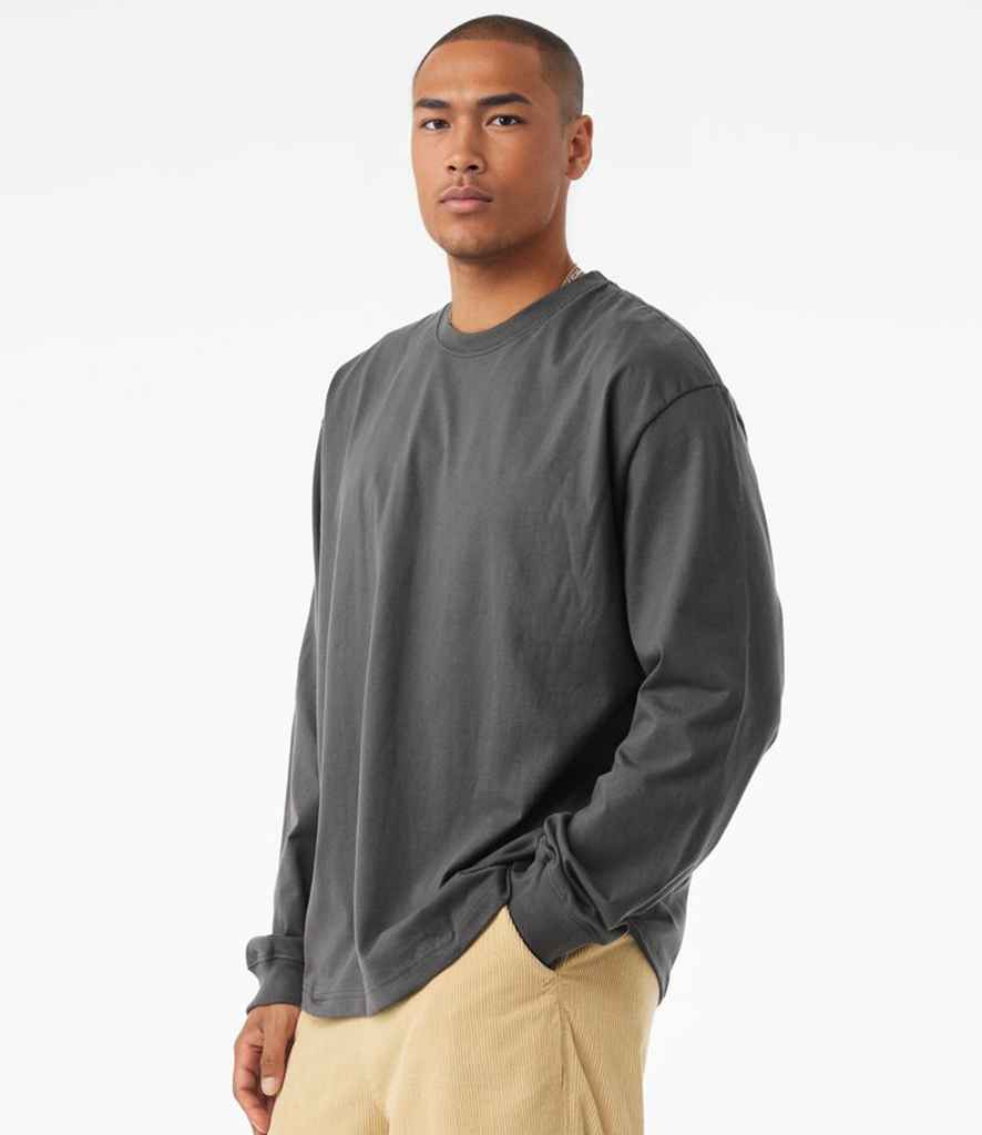 Bella+Canvas Canvas Unisex Heavyweight Long Sleeve T-Shirt Asphalt