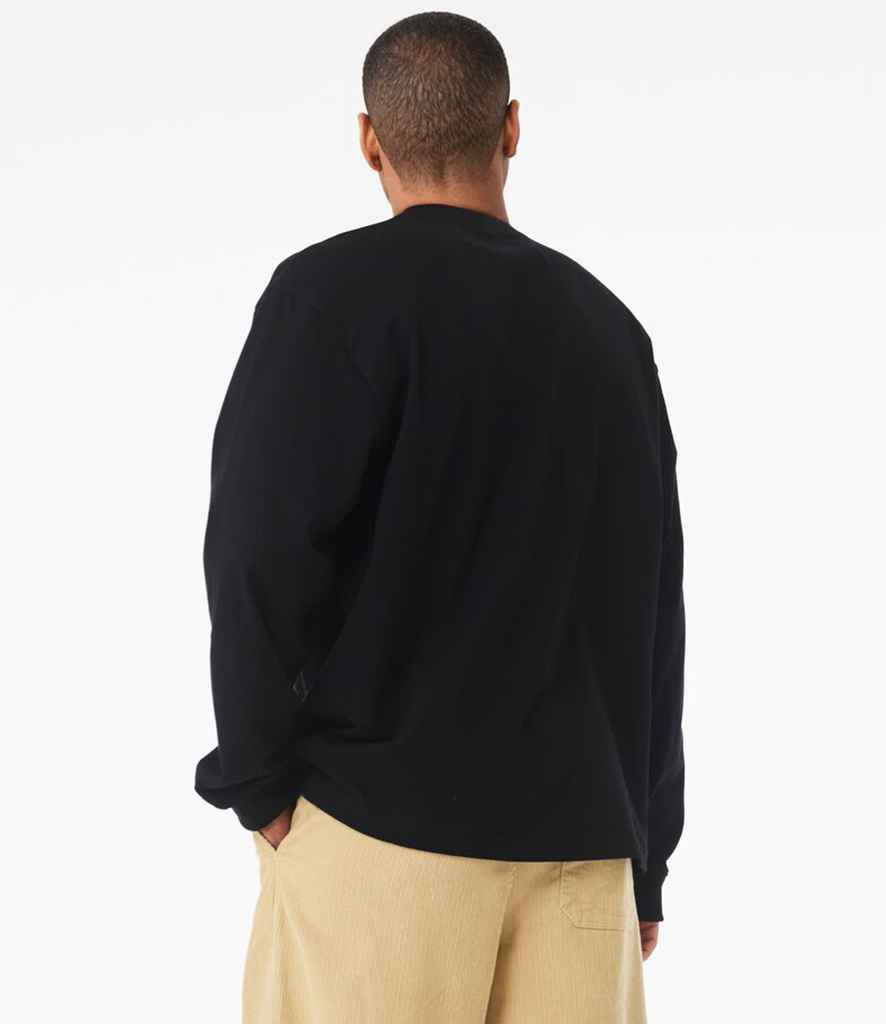 Bella+Canvas Canvas Unisex Heavyweight Long Sleeve T-Shirt Black