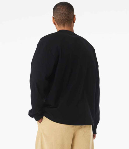 Bella+Canvas Canvas Unisex Heavyweight Long Sleeve T-Shirt Black