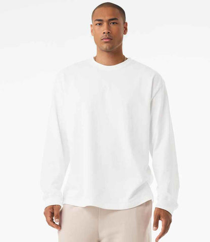 Bella+Canvas Canvas Unisex Heavyweight Long Sleeve T-Shirt White