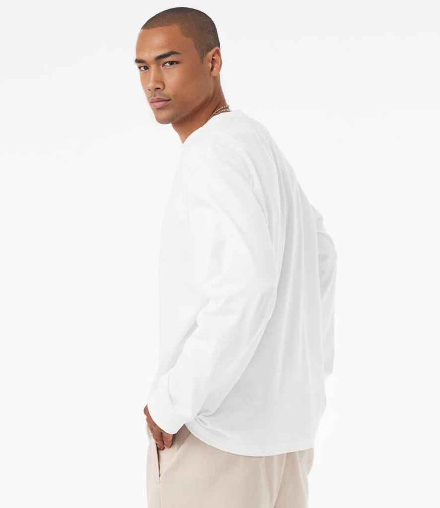 Bella+Canvas Canvas Unisex Heavyweight Long Sleeve T-Shirt White