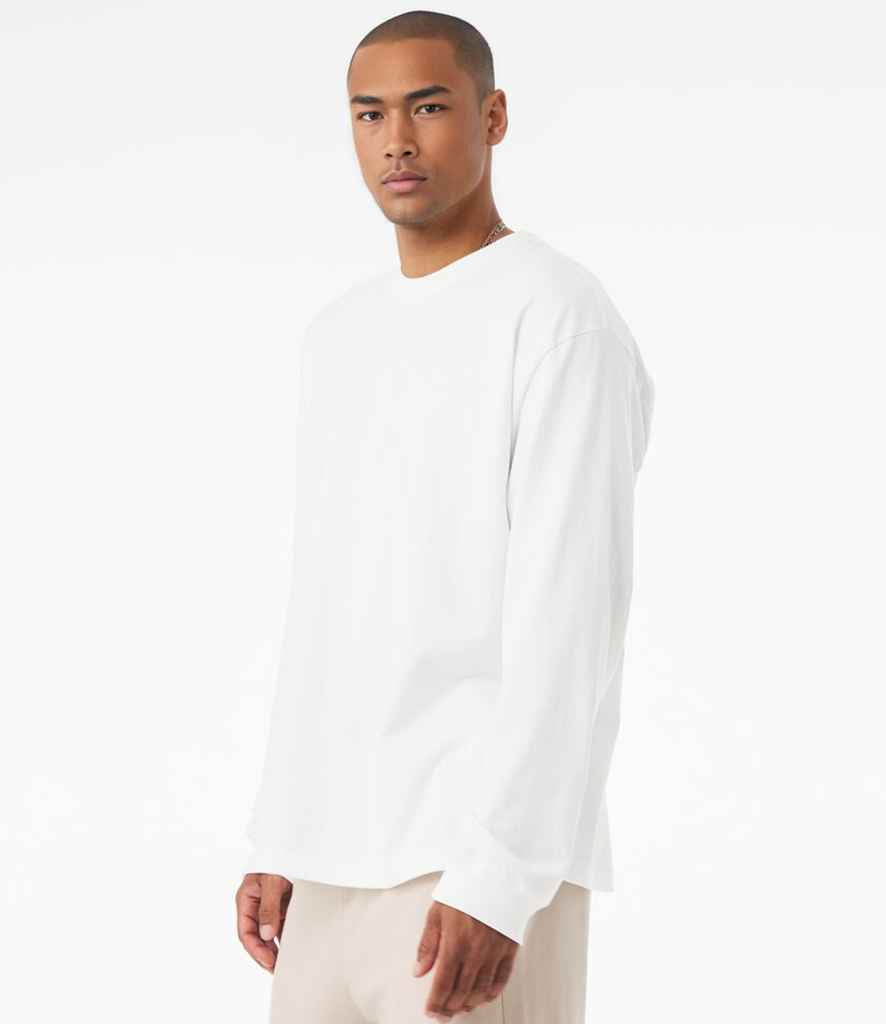 Bella+Canvas Canvas Unisex Heavyweight Long Sleeve T-Shirt White