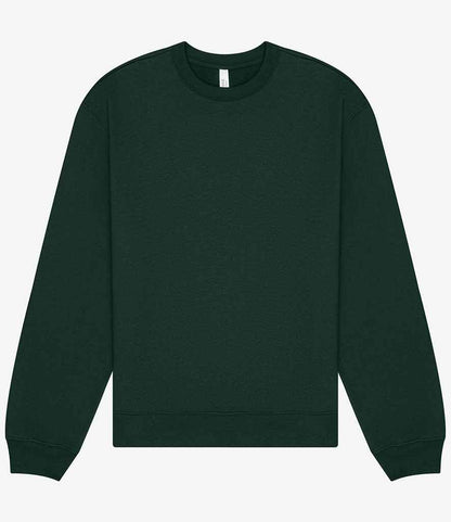 Canvas Unisex Heavyweight Crew Neck Sweatshirt in Forest Green