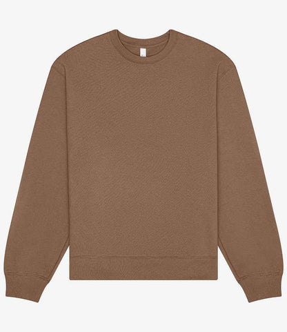Canvas Unisex Heavyweight Crew Neck Sweatshirt in Vintage Brown