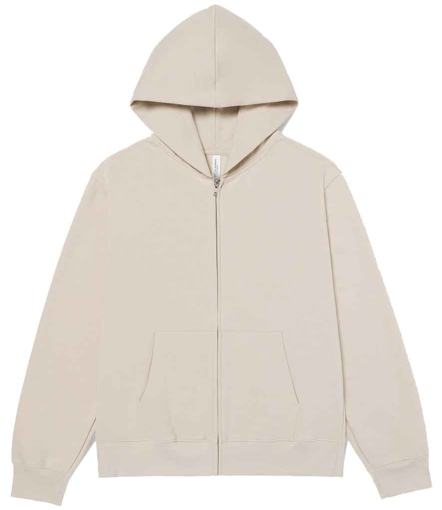 Canvas Unisex Heavy Full Zip Hoodie in Dust