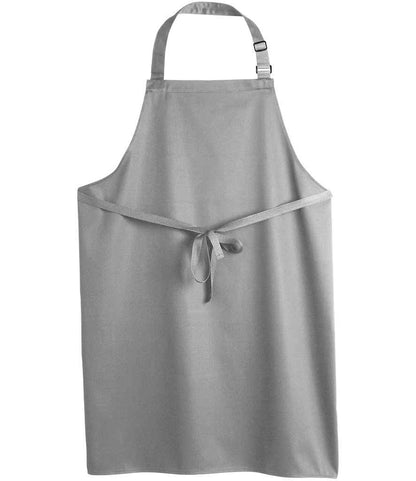 Dennys Polyester Bib Apron in Light Grey
