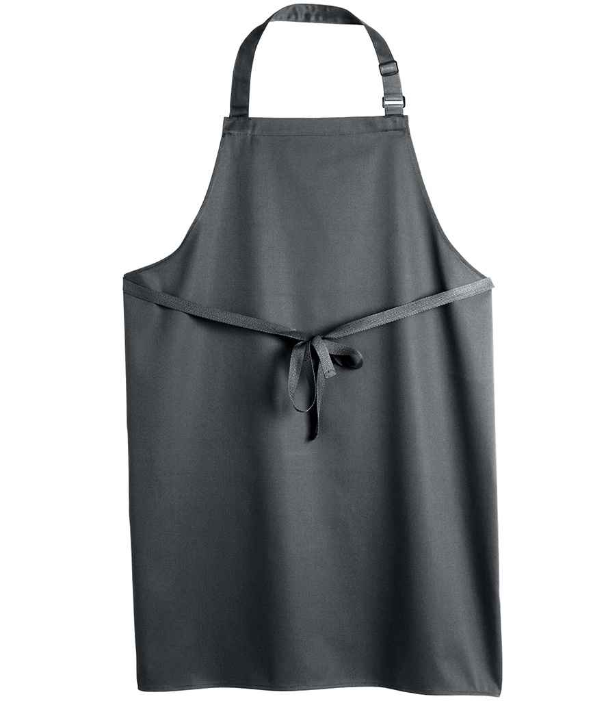 Dennys Polyester Bib Apron in Storm Grey
