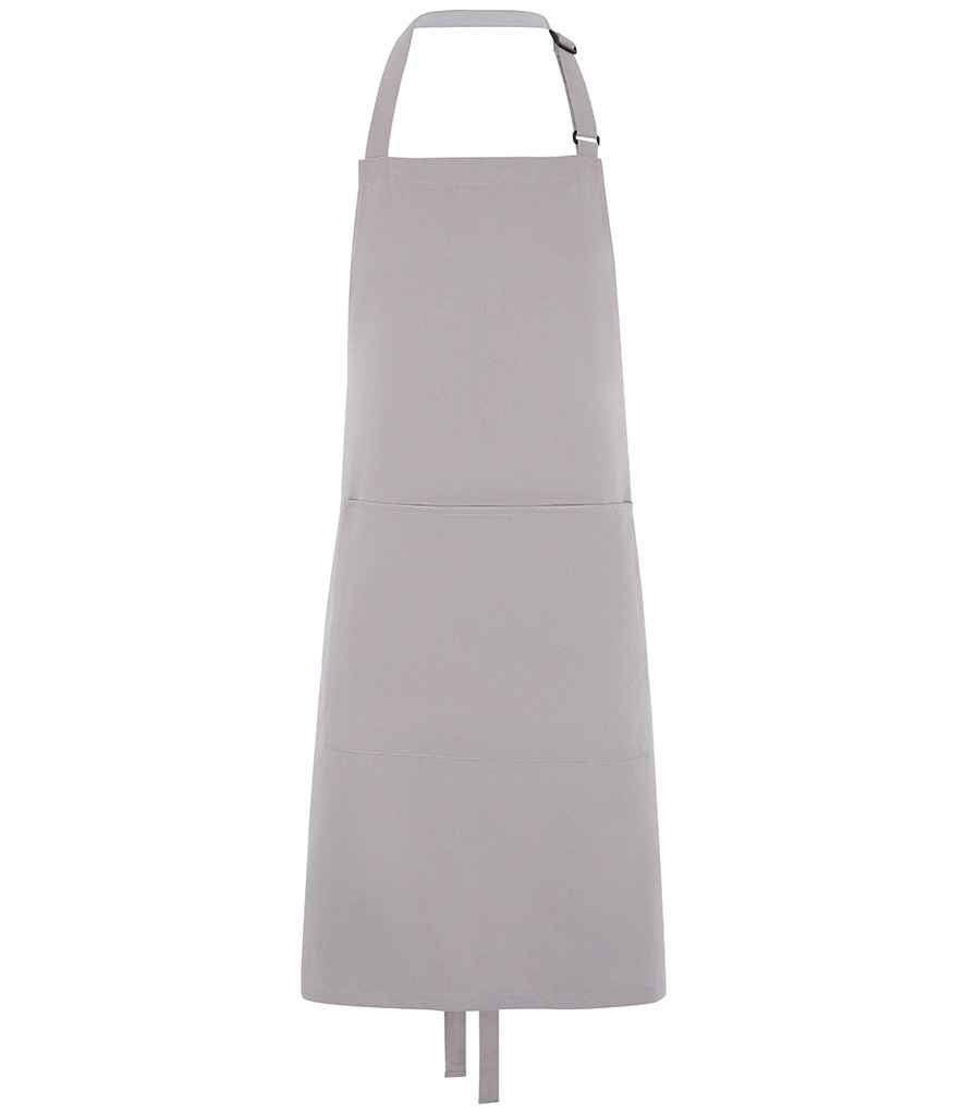 Dennys Polyester Bib Apron with Pocket in Griffin