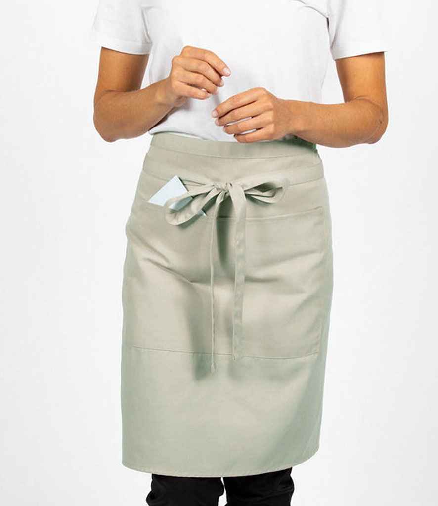Dennys Polyester Waist Apron with Pocket in Sage