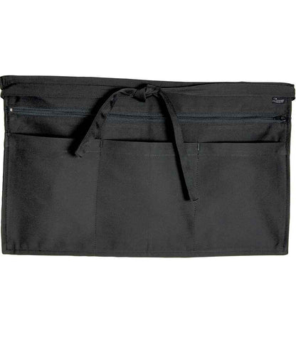 Dennys Zip Pocket Apron in Black