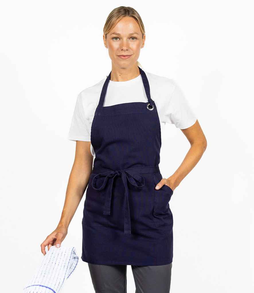 Dennys Canvas Apron with Metal Eyelets - model image