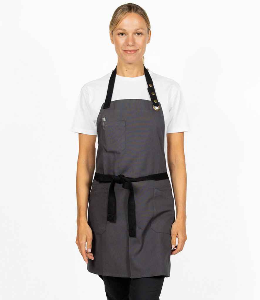 Dennys London Dennys Canvas Apron with Front Split Storm Grey