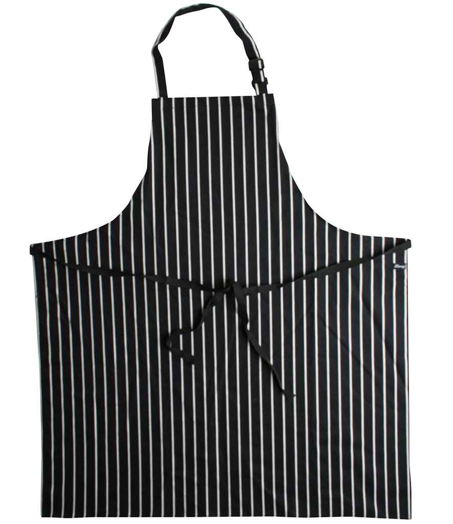 Dennys Stripe Bib Apron in Navy/White