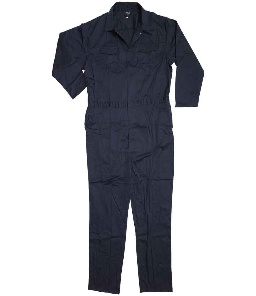 Warrior Stud Front Coverall in Navy