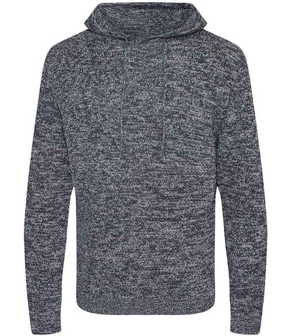 Ecologie Unisex Iguazu Sustainable Knitted Hoodie in Heather Grey/Charcoal