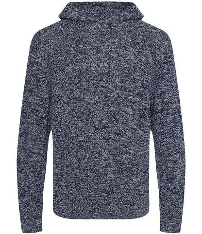 Ecologie Unisex Iguazu Sustainable Knitted Hoodie in Navy/Heather Grey