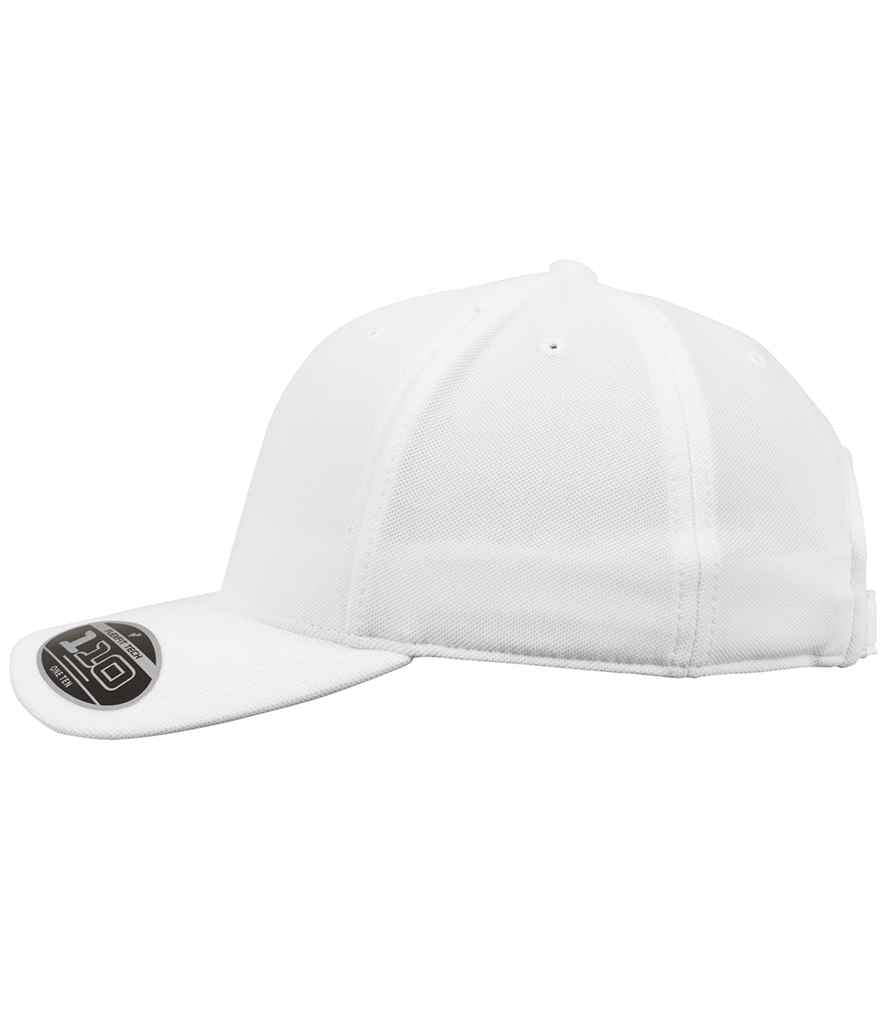 Flexfit Cool and Dry Mini Piqué Cap in White
