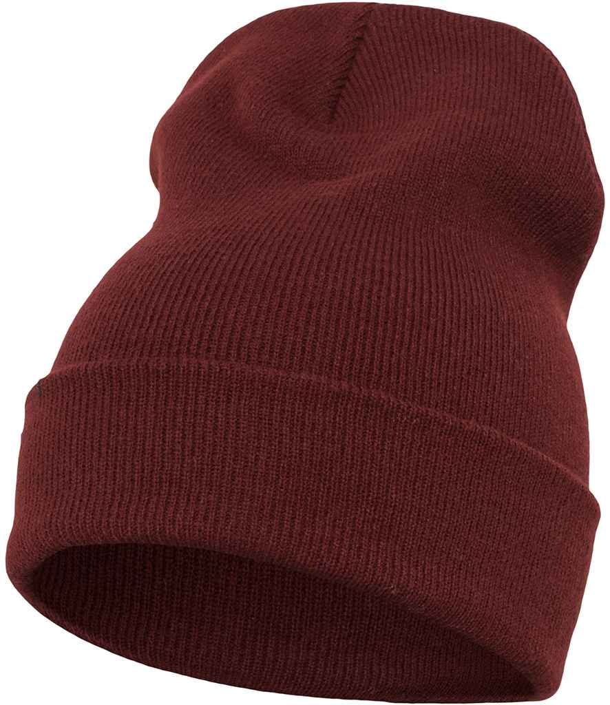 Flexfit Heavyweight Long Beanie in Maroon