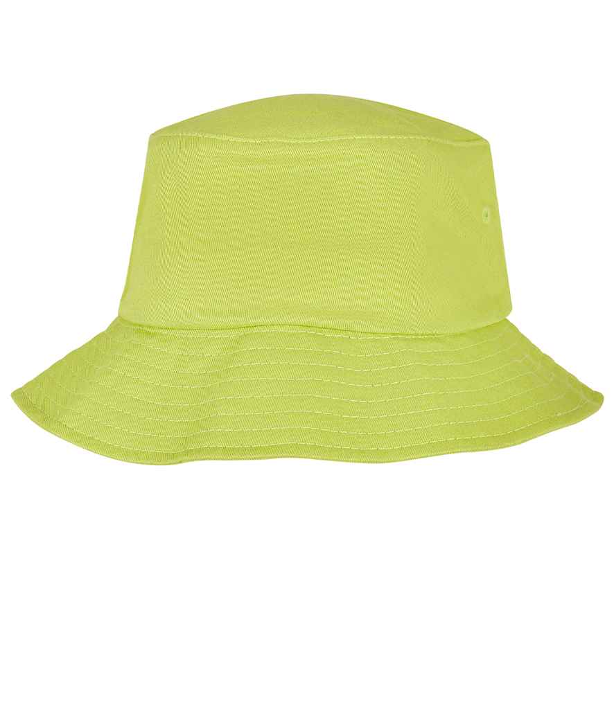 Flexfit Cotton Twill Bucket Hat in Green Glow