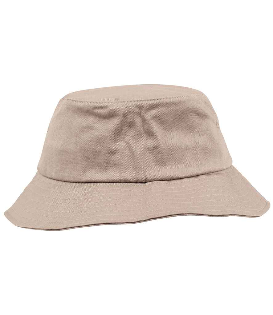 Flexfit Cotton Twill Bucket Hat in Khaki
