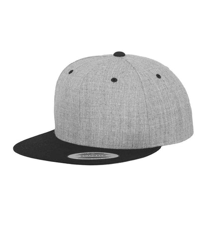 Flexfit Two Tone Classic Snapback Cap in Heather Grey/Black