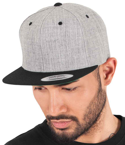 Flexfit / Yupoong Flexfit Two Tone Classic Snapback Cap Heather Grey/Black