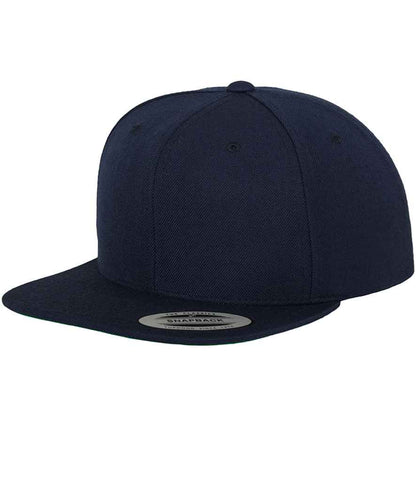 Flexfit Classic Snapback Cap in Dark Navy/Dark Navy