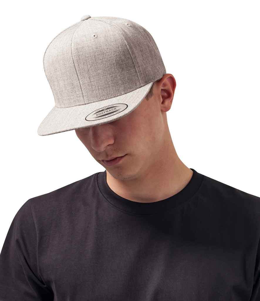 Flexfit / Yupoong Flexfit Classic Snapback Cap Heather Grey/Heather Grey