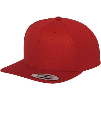 Flexfit Classic Snapback Cap in Red