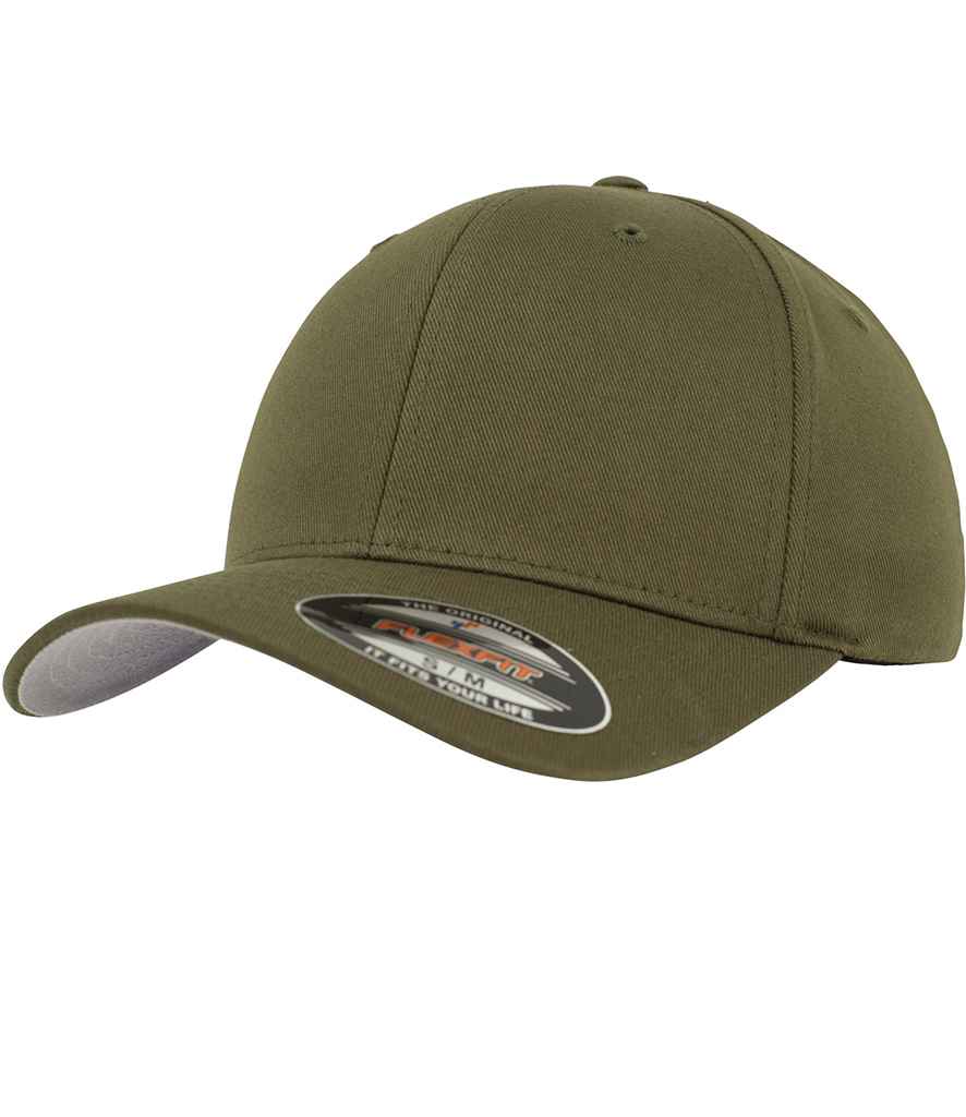Flexfit Wooly Combed Cap in Olive Green