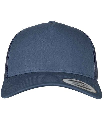 Flexfit 5 Panel Retro Trucker Cap in Navy