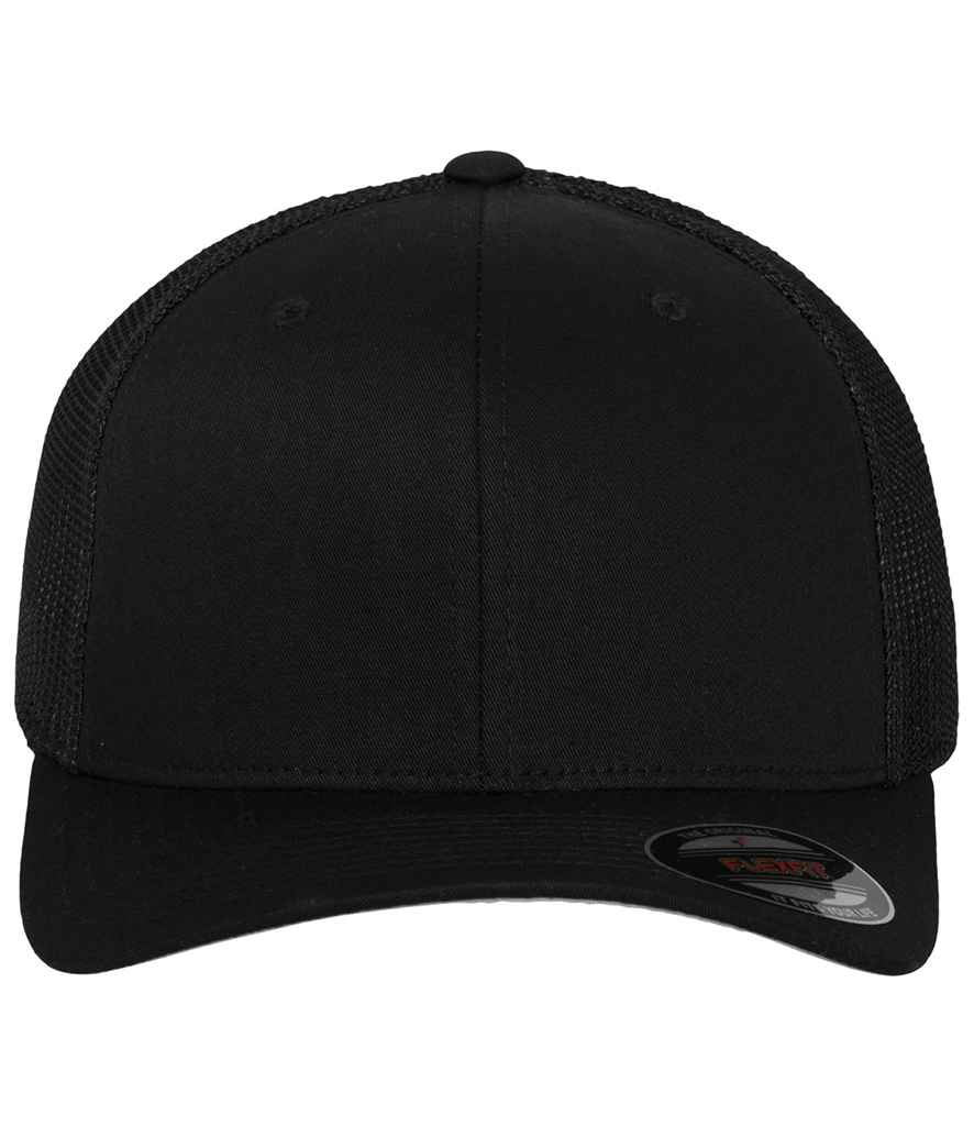 Flexfit Mesh Trucker Cap in Black