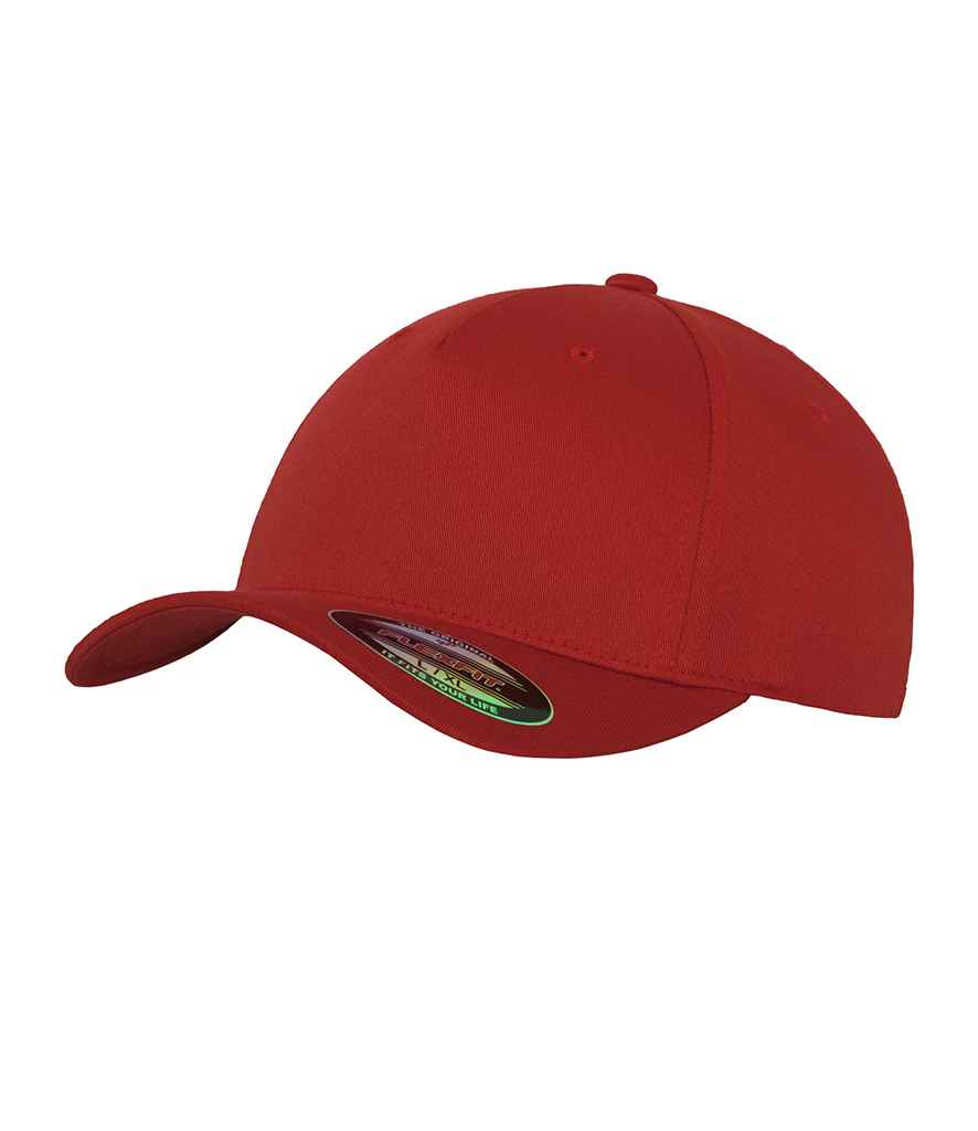 Flexfit 5 Panel Cap in Red