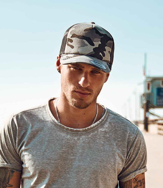 Flexfit Classic Camo Trucker Cap - model image