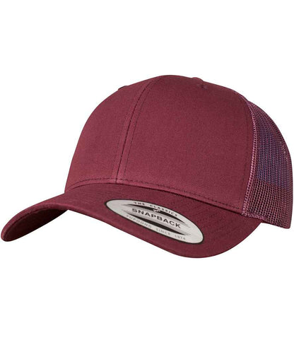 Flexfit Retro Trucker Cap in Maroon