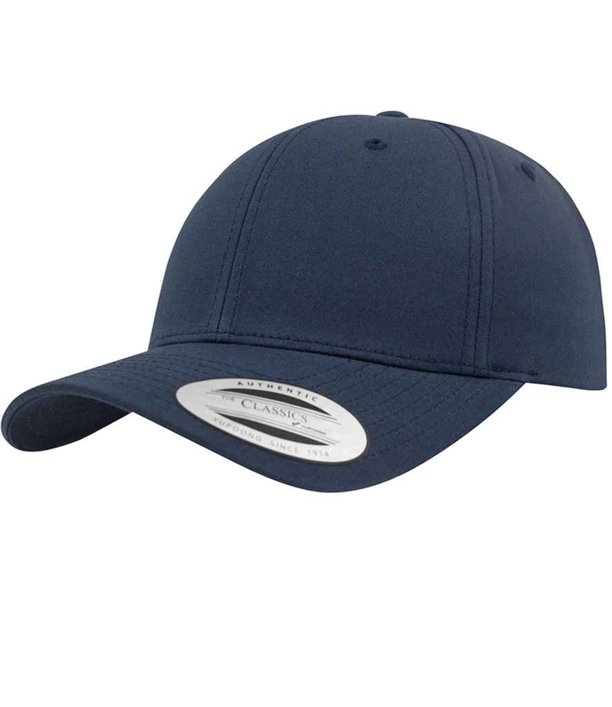 Flexfit Curved Classic Snapback Cap in Navy