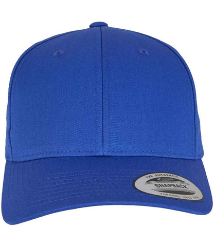 Flexfit Curved Classic Snapback Cap in Royal Blue