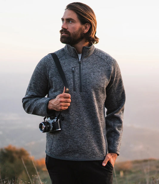 Stormtech Avalante 1/4 Zip Fleece - Granite Heather - Model