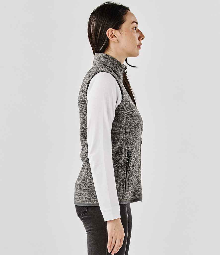 Stormtech Stormtech Ladies Avalante Full Zip Knitted Fleece Gilet Granite Heather