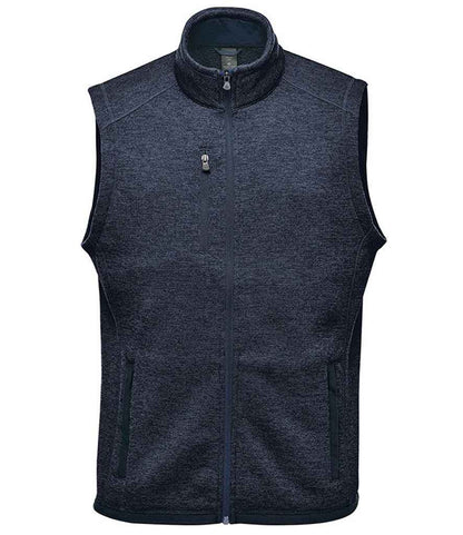 Stormtech Avalante Full Zip Knitted Fleece Gilet in Navy Heather