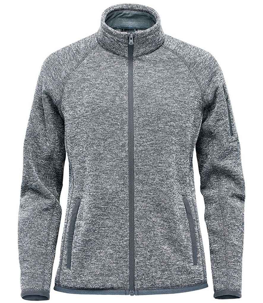 Stormtech Ladies Avalante Full Zip Knitted Fleece Jacket in Granite Heather