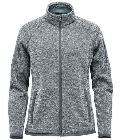 Stormtech Ladies Avalante Full Zip Knitted Fleece Jacket in Granite Heather