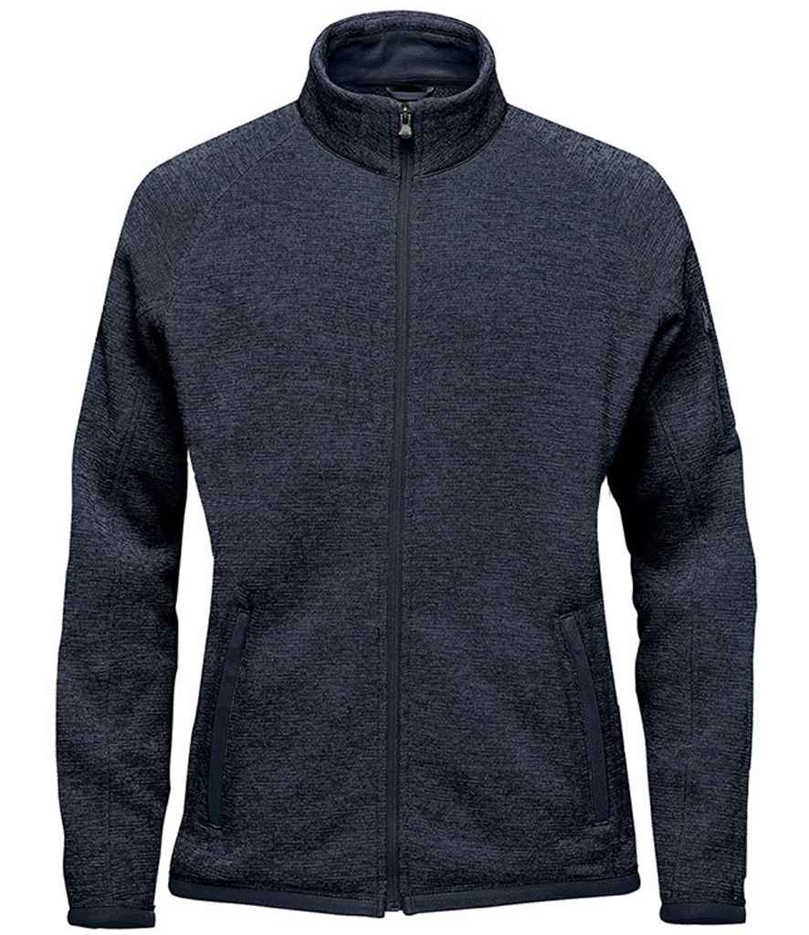 Stormtech Ladies Avalante Full Zip Knitted Fleece Jacket in Navy Heather