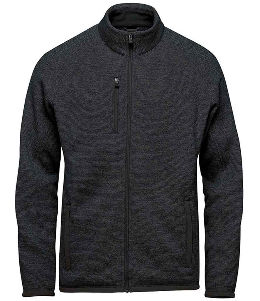 Stormtech Avalante Full Zip Knitted Fleece Jacket in Black Heather